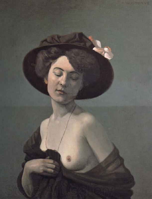Felix Vallotton Woman in a Black Hat Norge oil painting art